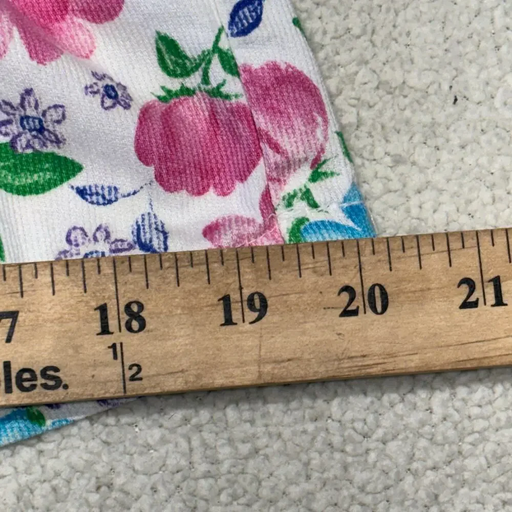 Vintage OshKosh B'Gosh Dress Girls 5 Pink Floral Peter Pan Collar Made in USA